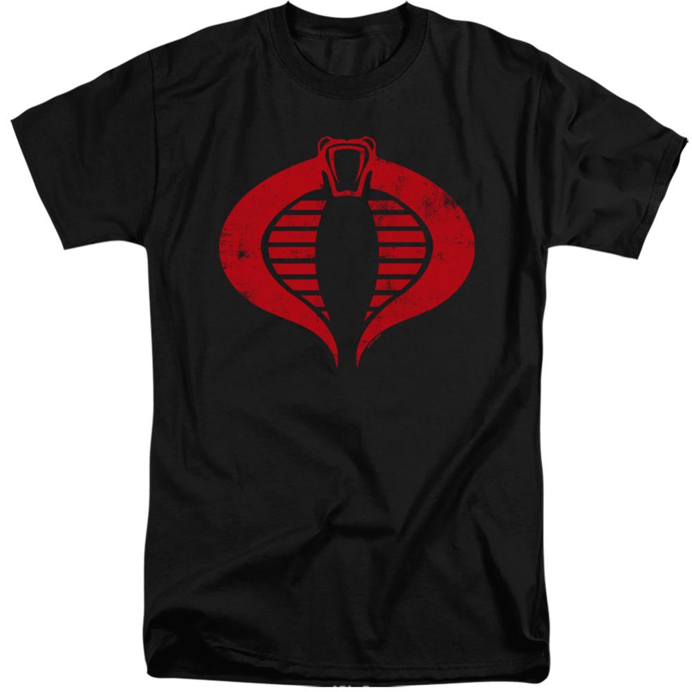 G.I. Joe Cobra Logo Men's 18/1 Tall Cotton Short-Sleeve T-Shirt