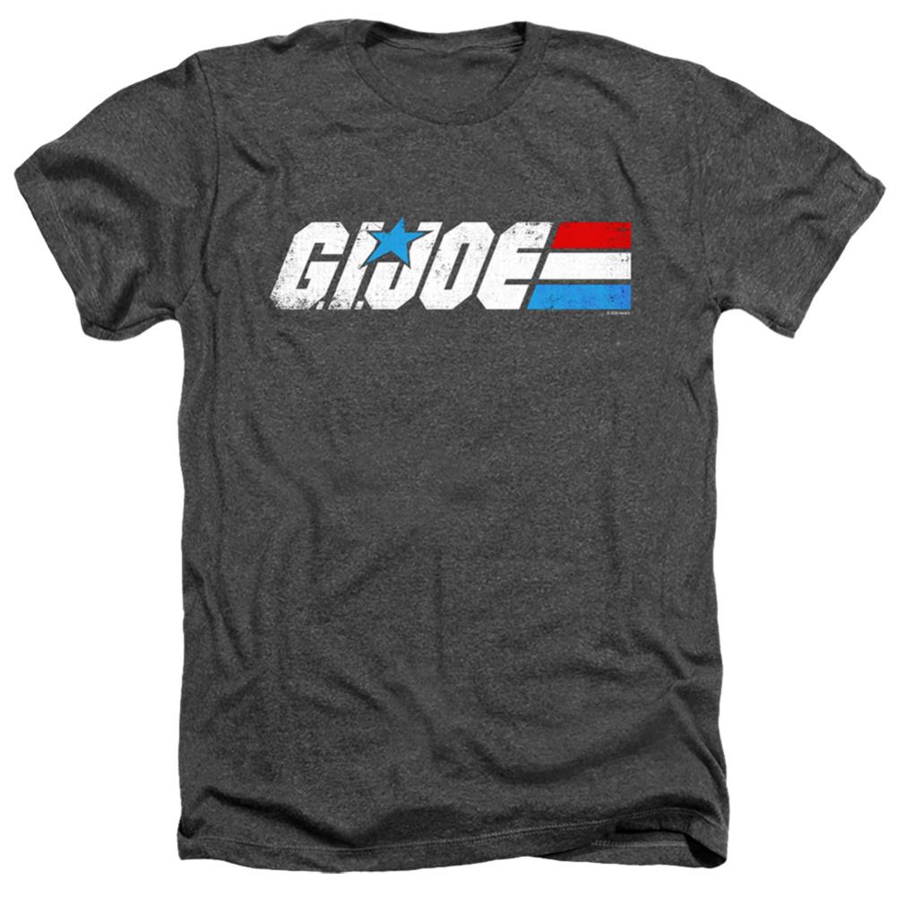 G.I. Joe Distressed Logo Men's 30/1 Heather 60 40 Poly Short-Sleeve T-Shirt