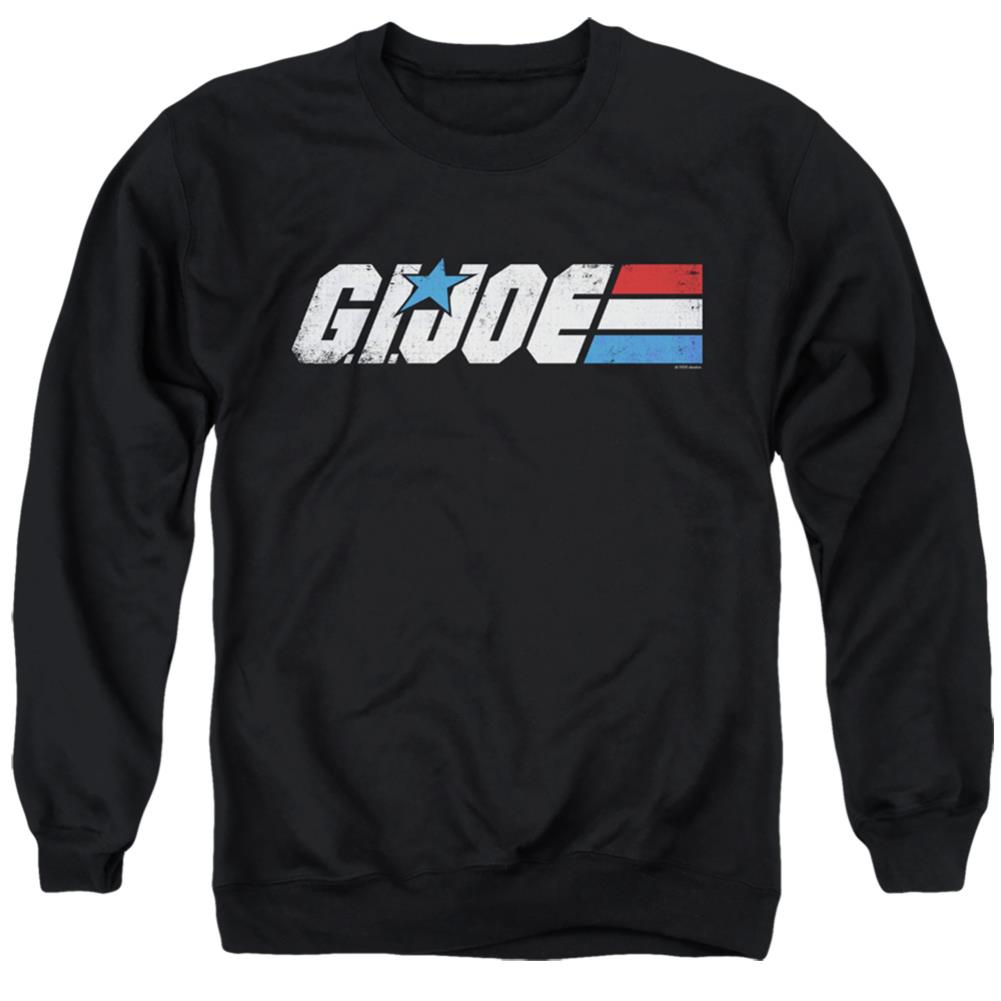 G.I. Joe Distressed Logo Men's Crewneck 50 50 Poly Long-Sleeve T-Shirt
