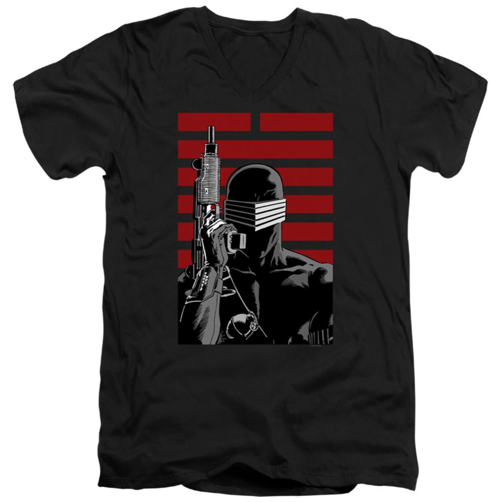 G.I. Joe Snake Eyes Ninja Men's 30/1 Cotton Slim V-Neck T-Shirt