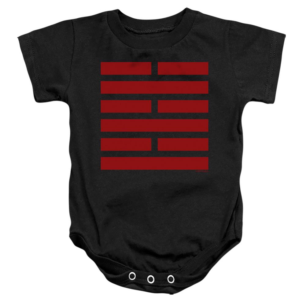 G.I. Joe Snake Eyes Symbol Infant's Cotton SS Snapsuit