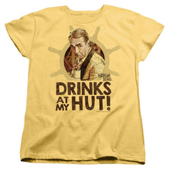 Gilligan's Island Drinks Women's 18/1 Cotton Short-Sleeve T-Shirt