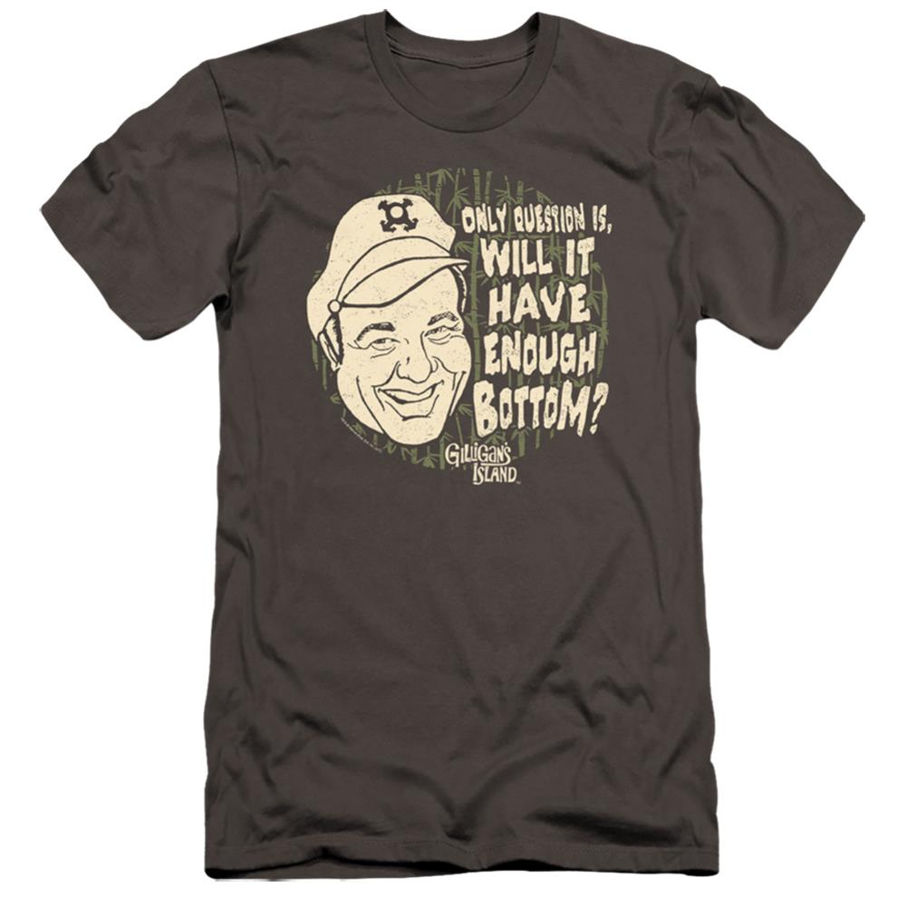 Gilligan's Island Enough Bottom Men's Ultra-Soft 30/1 Cotton Slim Short-Sleeve T-Shirt