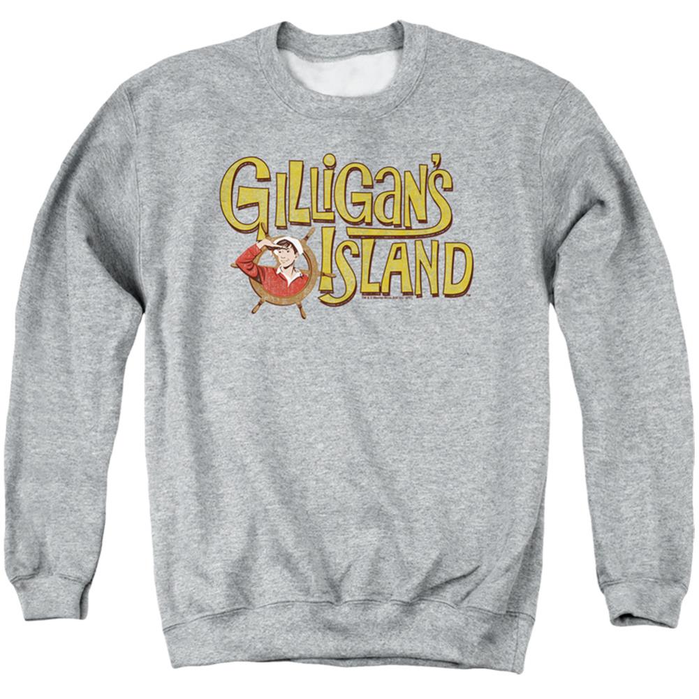 Gilligan's Island Gilligan's Logo Men's Crewneck 50 50 Poly Long-Sleeve T-Shirt