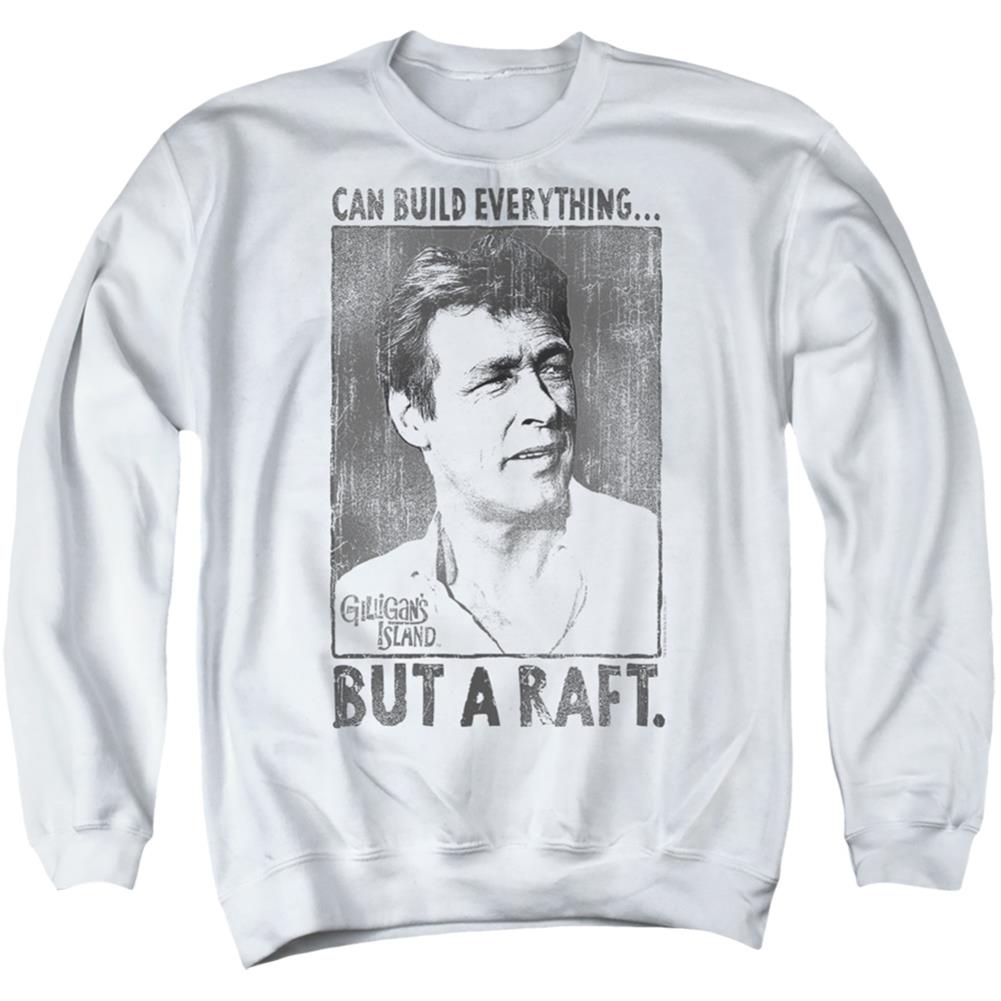 Gilligan's Island Professor Men's Crewneck 50 50 Poly Long-Sleeve T-Shirt