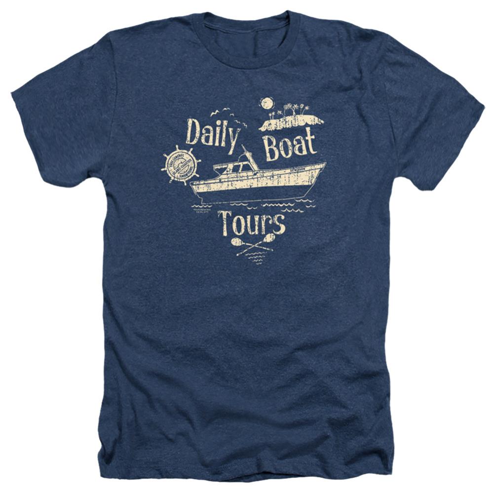 Gilligan's Island SS Minnow Men's 30/1 Heather 60 40 Poly Short-Sleeve T-Shirt