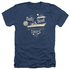 Gilligan's Island SS Minnow Men's 30/1 Heather 60 40 Poly Short-Sleeve T-Shirt