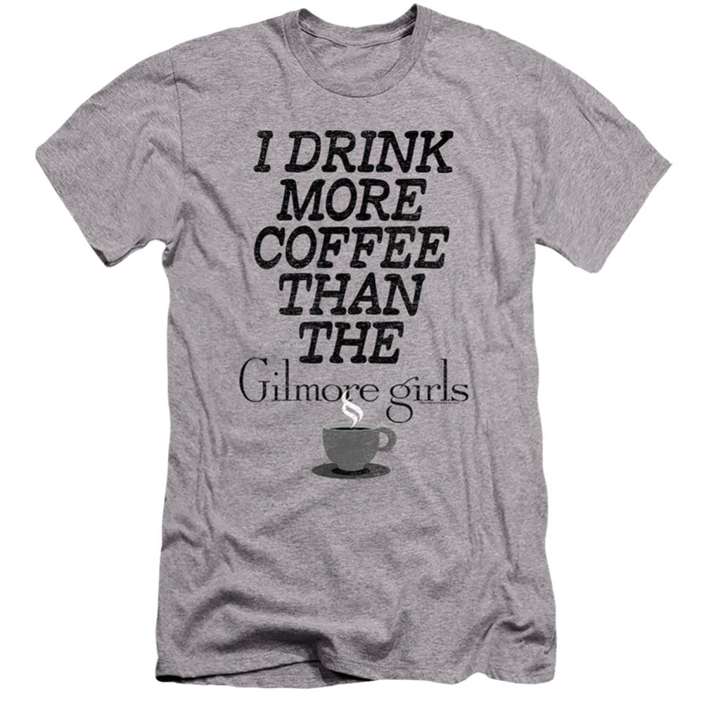Gilmore Girls More Coffee Men's Ultra-Soft 30/1 Cotton Slim Short-Sleeve T-Shirt