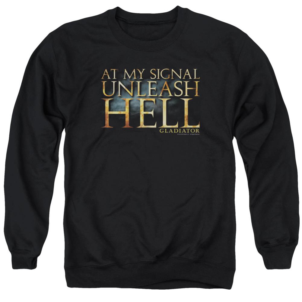 Gladiator Unleash Hell Men's Crewneck 50 50 Poly Long-Sleeve T-Shirt