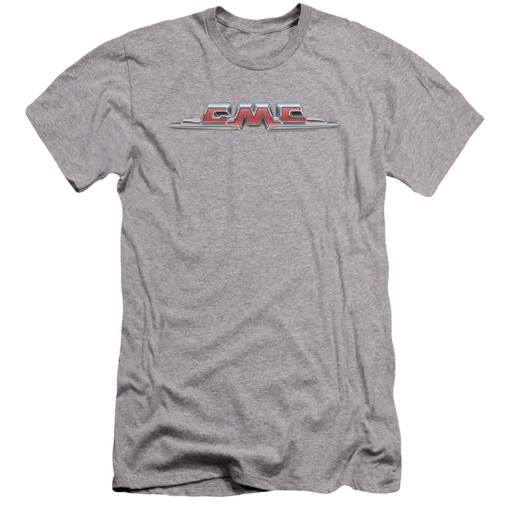 GMC Chrome Logo Men's Ultra-Soft 30/1 Cotton Slim Short-Sleeve T-Shirt