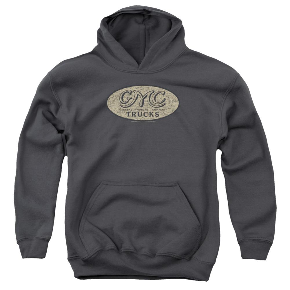 GMC Vintage Oval Logo Youth Cotton Poly Pull-Over Hoodie