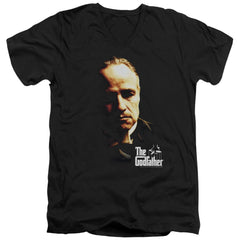 Godfather Don Vito Men's 30/1 Cotton Slim V-Neck T-Shirt