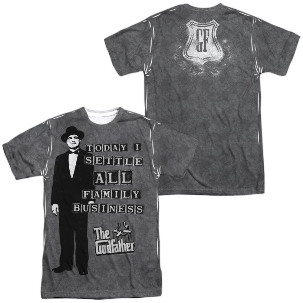 Godfather Family Business (Front/Back Print) Men's Regular Fit Polyester Short-Sleeve T-Shirt