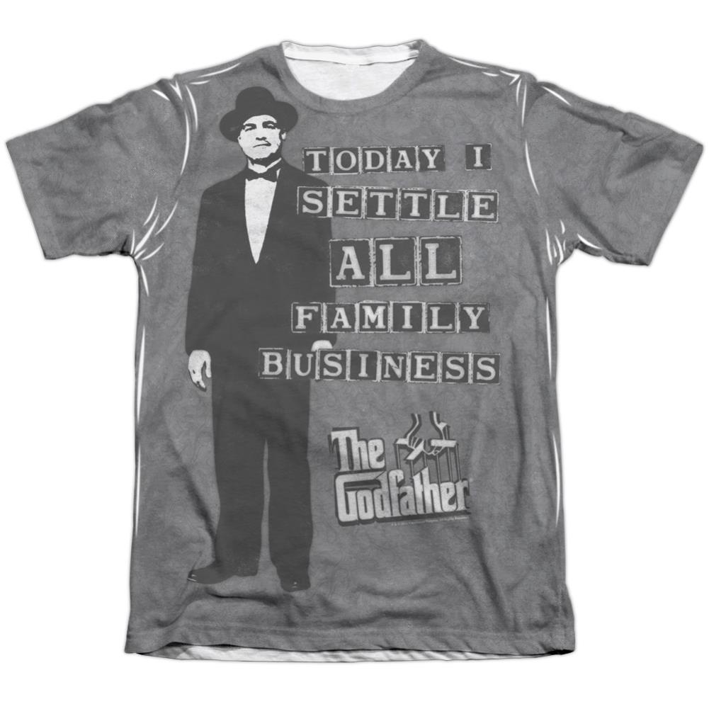 Godfather Family Business Men's Regular Fit Poly Cotton Short-Sleeve T-Shirt