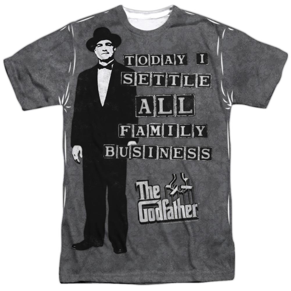 Godfather Family Business Men's Regular Fit Polyester Short-Sleeve T-Shirt
