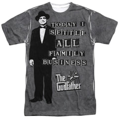 Godfather Family Business Men's Regular Fit Polyester Short-Sleeve T-Shirt