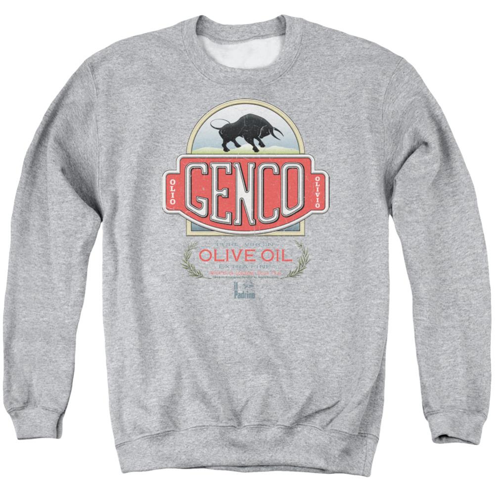 Godfather Genco Olive Oil Men's Crewneck 50 50 Poly Long-Sleeve T-Shirt