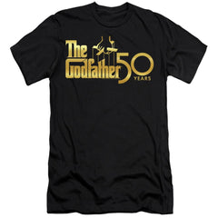 Godfather Godfather 50th Logo Men's Ultra-Soft 30/1 Cotton Slim Short-Sleeve T-Shirt