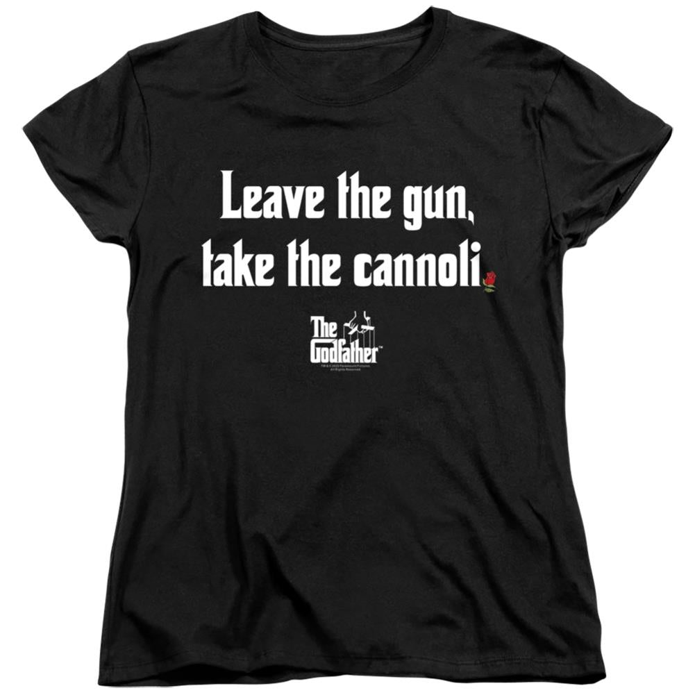 Godfather Gun Cannoli Women's 18/1 Cotton Short-Sleeve T-Shirt