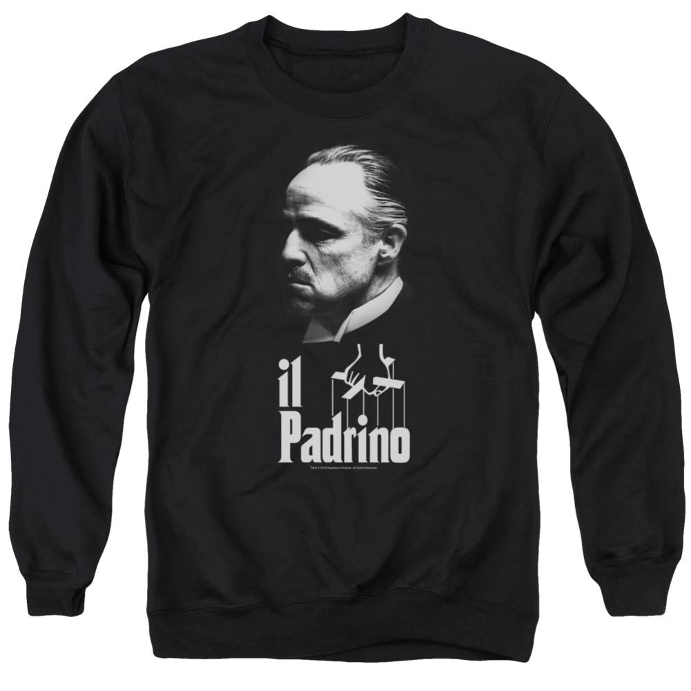 Godfather Il Padrino Men's Crewneck 50 50 Poly Long-Sleeve T-Shirt