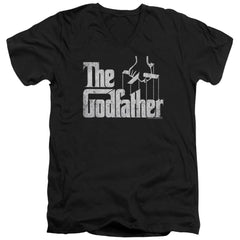 Godfather Logo Men's 30/1 Cotton Slim V-Neck T-Shirt