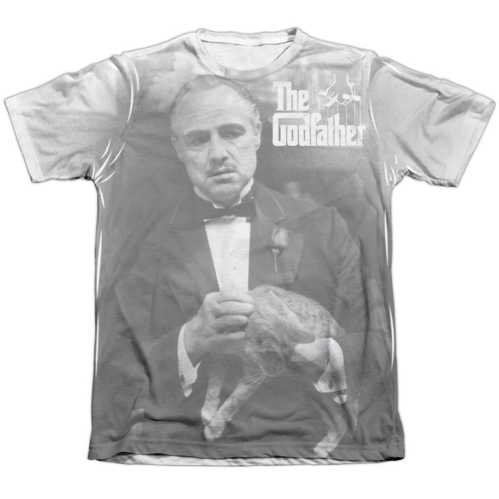 Godfather Pet The Cat Men's Regular Fit Poly Cotton Short-Sleeve T-Shirt