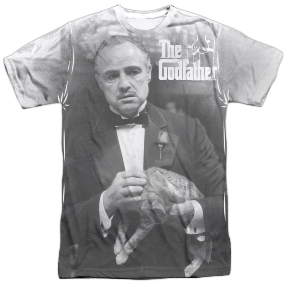 Godfather Pet The Cat Men's Regular Fit Polyester Short-Sleeve T-Shirt