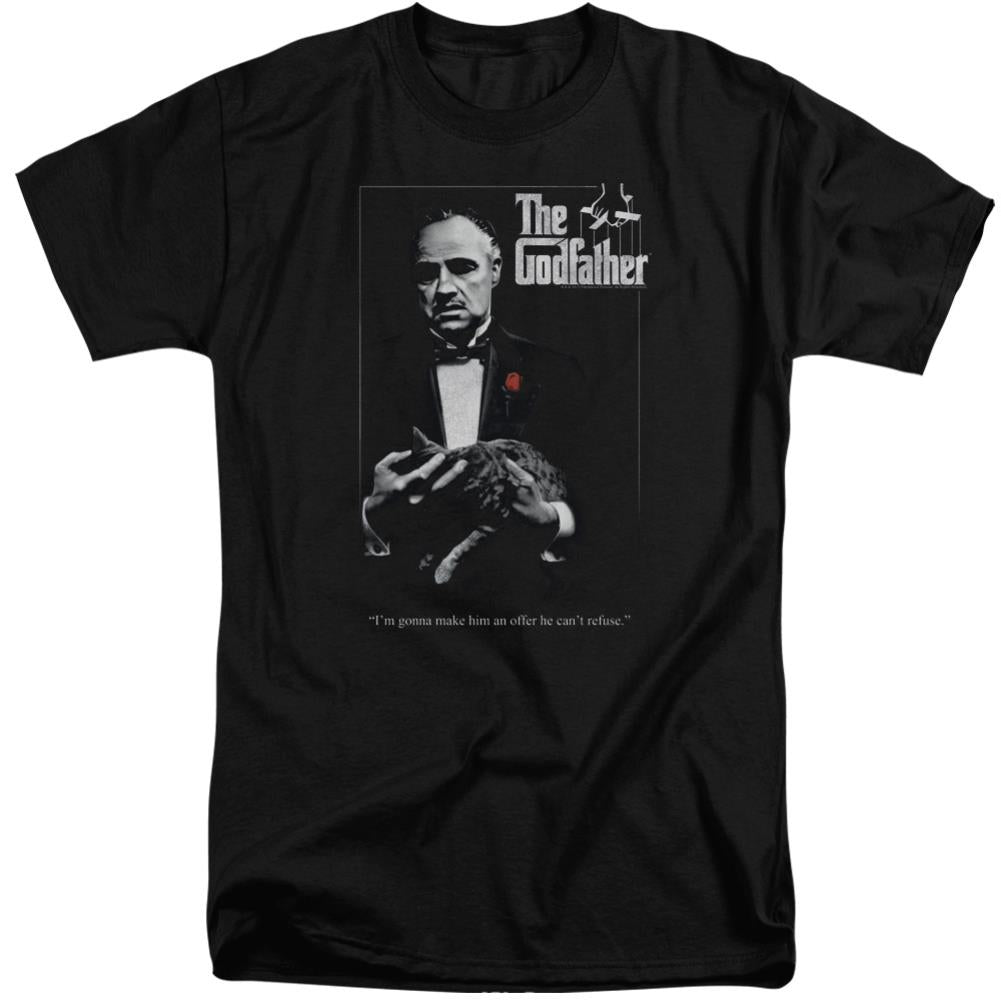 Godfather Poster Men's 18/1 Tall Cotton Short-Sleeve T-Shirt