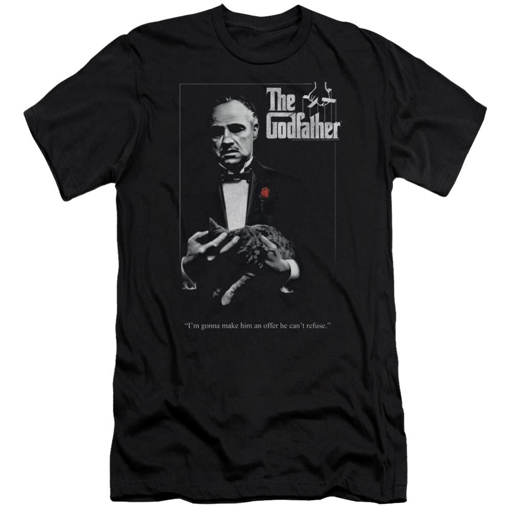 Godfather Poster Men's Ultra-Soft 30/1 Cotton Slim Short-Sleeve T-Shirt