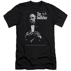 Godfather Poster Men's Ultra-Soft 30/1 Cotton Slim Short-Sleeve T-Shirt