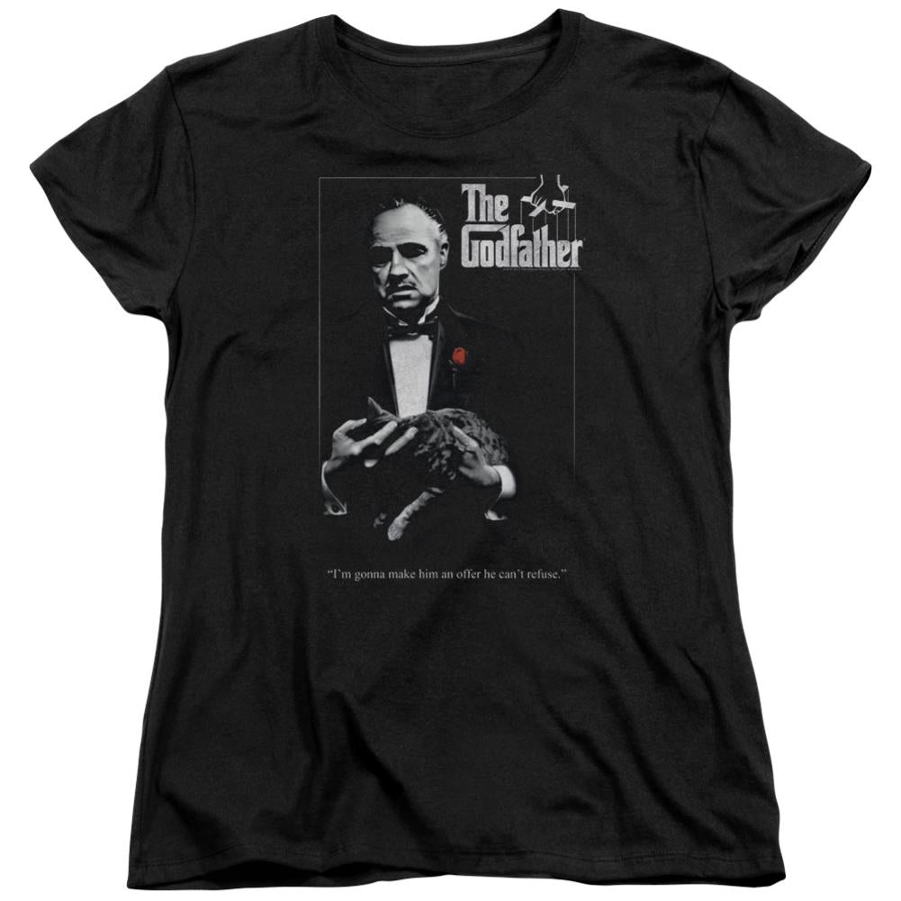 Godfather Poster Women's 18/1 Cotton Short-Sleeve T-Shirt