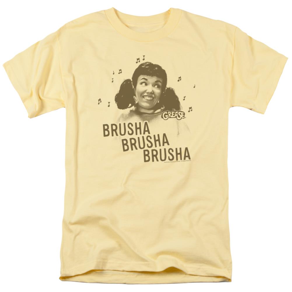 Grease Brusha Brusha Brusha Men's 18/1 Cotton Short-Sleeve T-Shirt