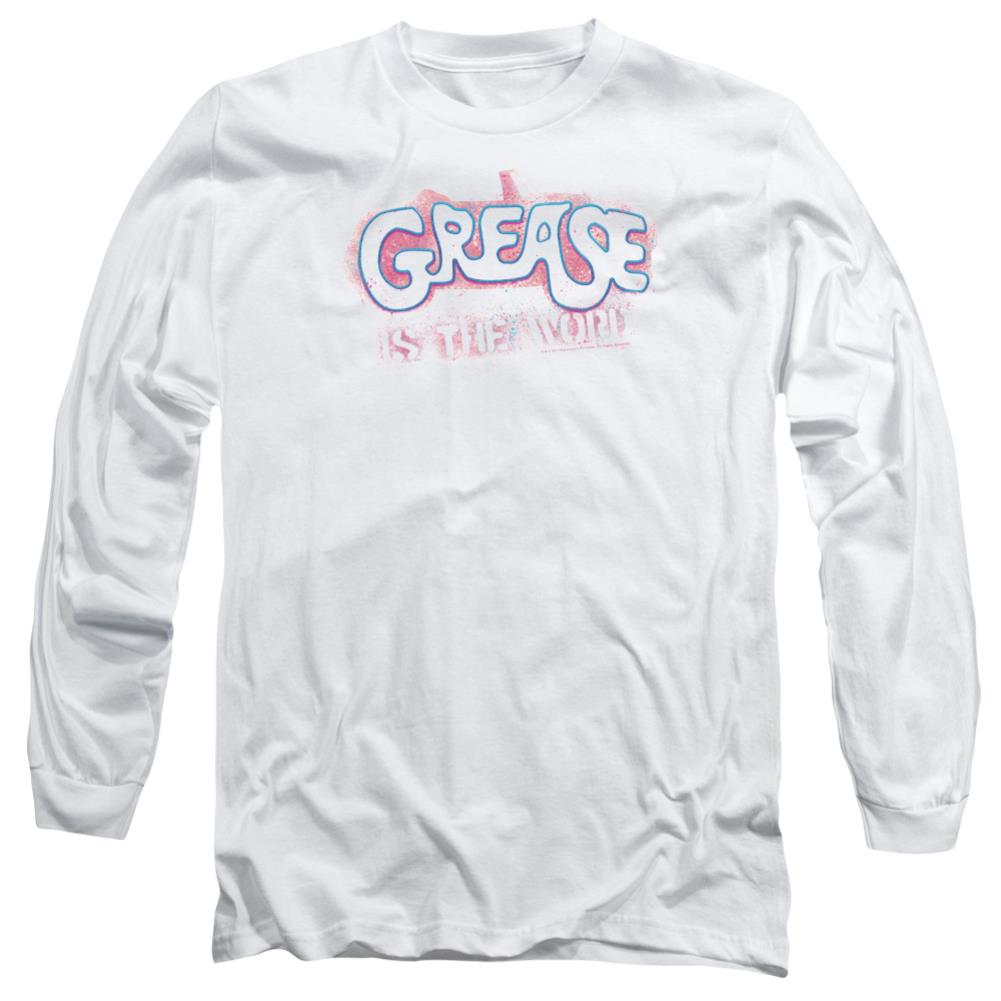 Grease Grease Is The Word Men's 18/1 Cotton Long-Sleeve T-Shirt