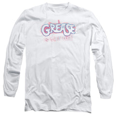 Grease Grease Is The Word Men's 18/1 Cotton Long-Sleeve T-Shirt