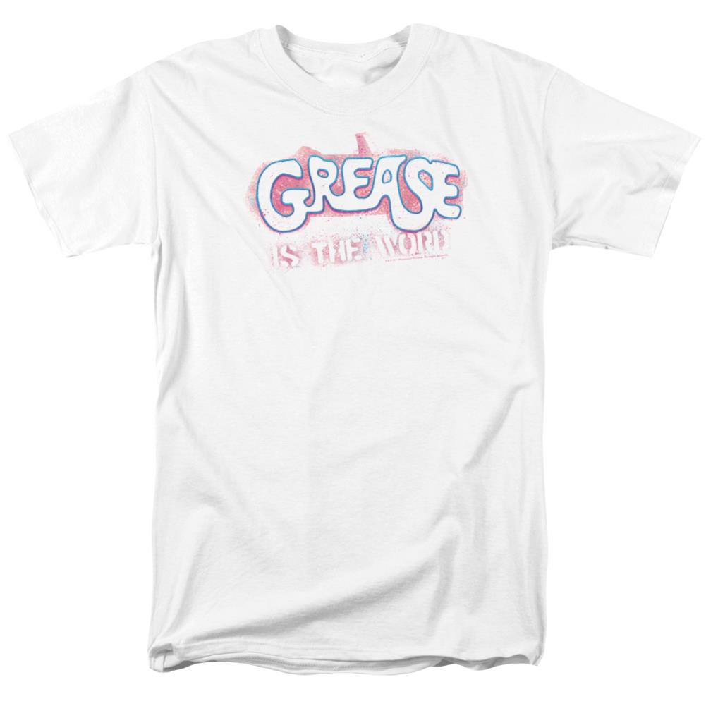 Grease Grease Is The Word Men's 18/1 Cotton Short-Sleeve T-Shirt