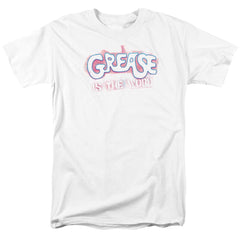 Grease Grease Is The Word Men's 18/1 Cotton Short-Sleeve T-Shirt