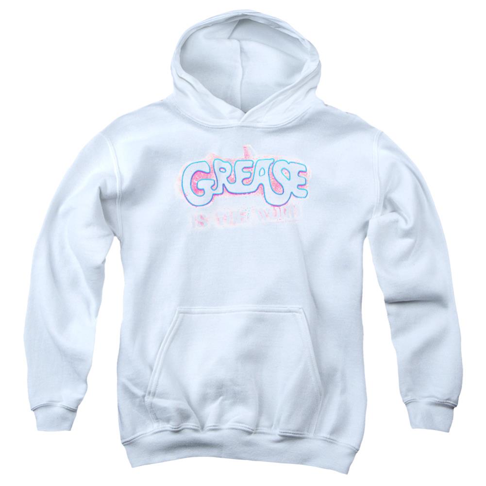 Grease Grease Is The Word Youth Cotton Poly Pull-Over Hoodie