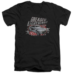 Grease Greased Lightnin' Men's 30/1 Cotton Slim V-Neck T-Shirt