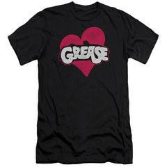 Grease Heart Men's Ultra-Soft 30/1 Cotton Slim Short-Sleeve T-Shirt