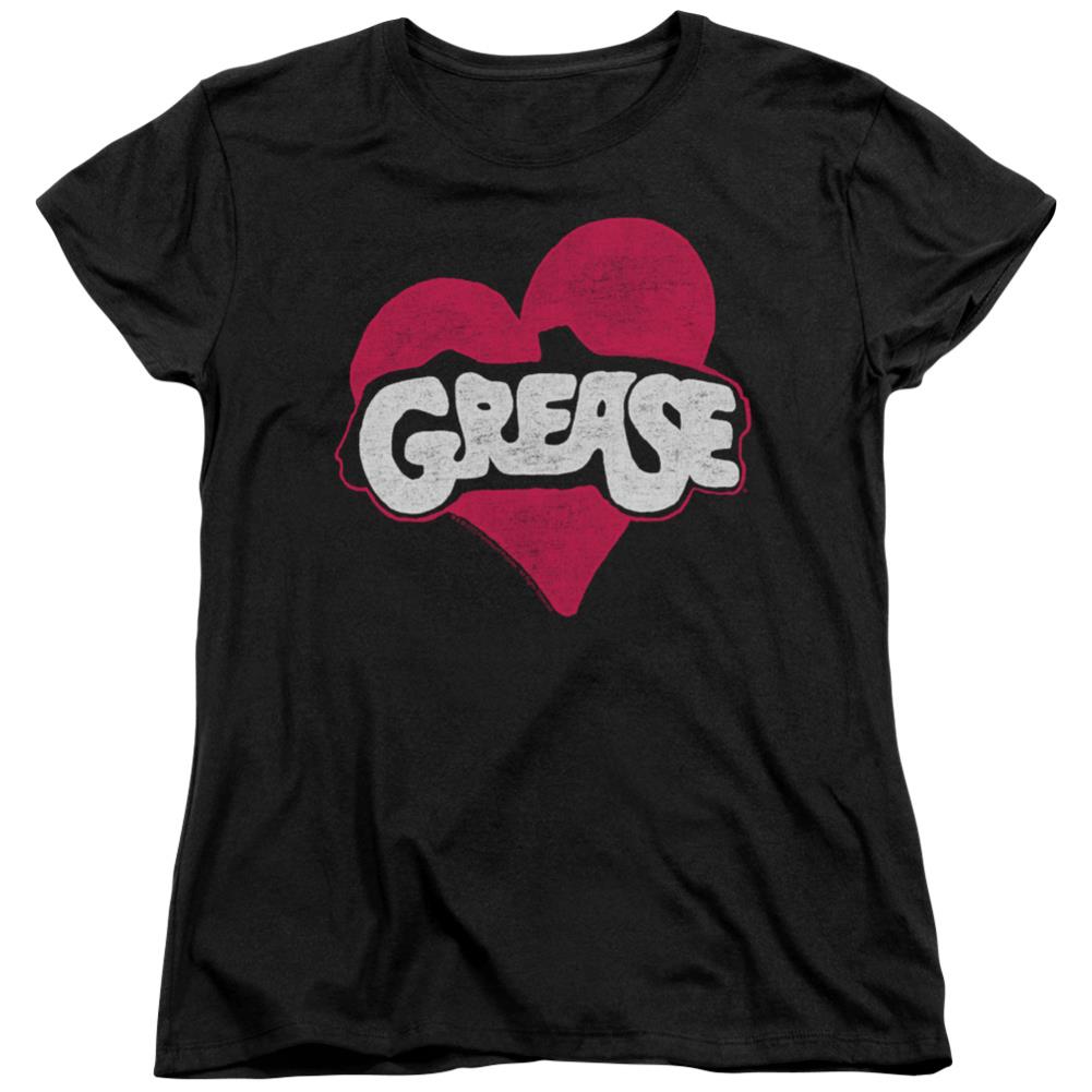 Grease Heart Women's 18/1 Cotton Short-Sleeve T-Shirt