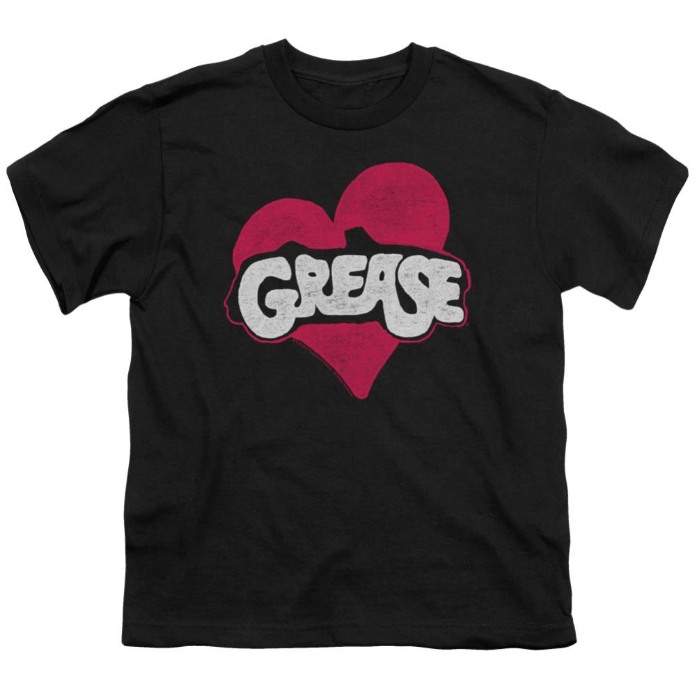 Grease Heart Youth 18/1 100% Cotton Short-Sleeve T-Shirt