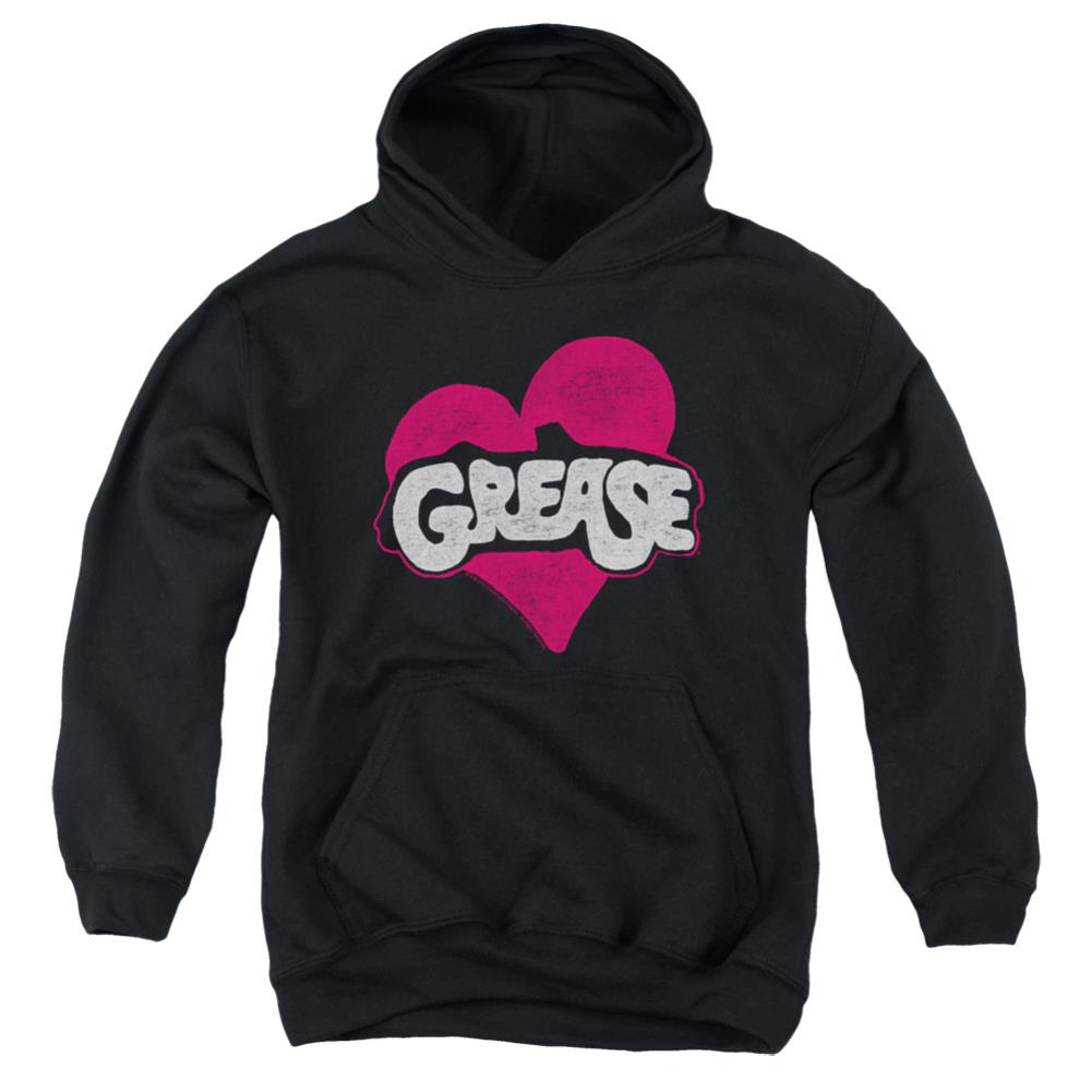 Grease Heart Youth Cotton Poly Pull-Over Hoodie