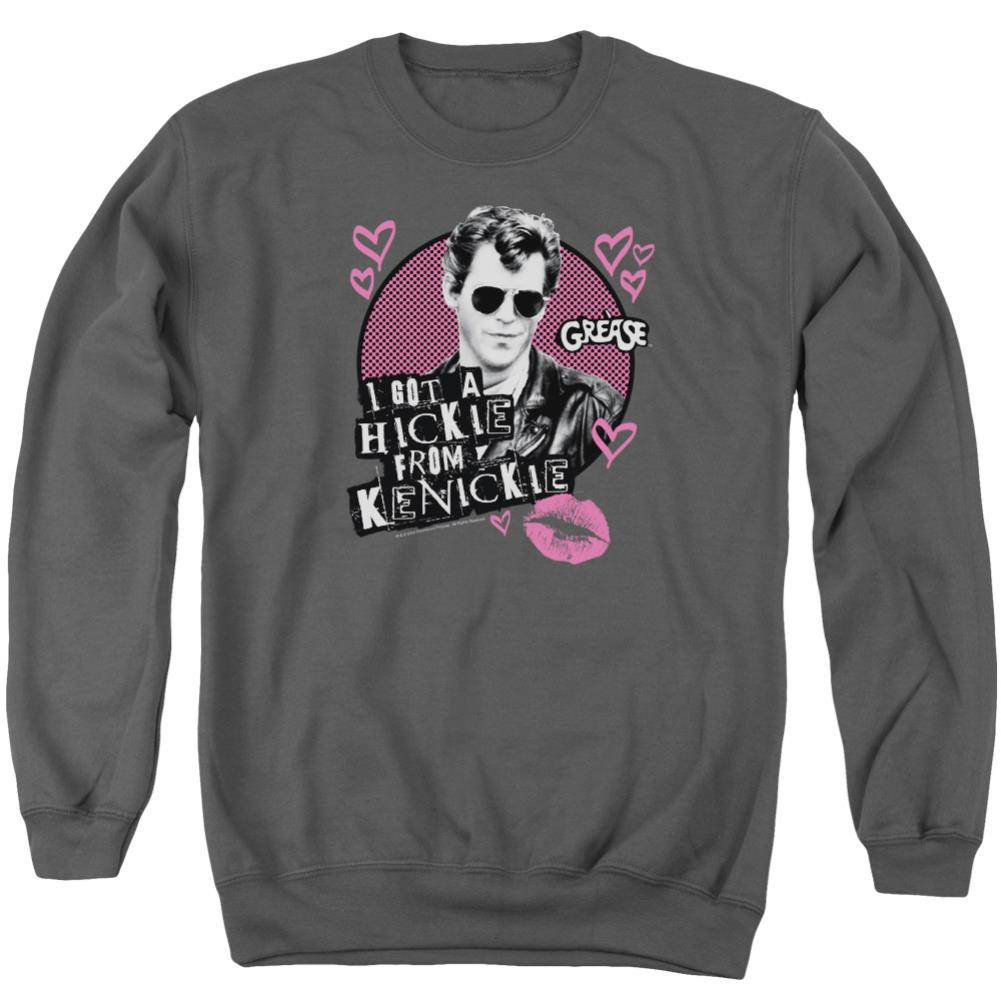 Grease Kenickie Men's Crewneck 50 50 Poly Long-Sleeve T-Shirt