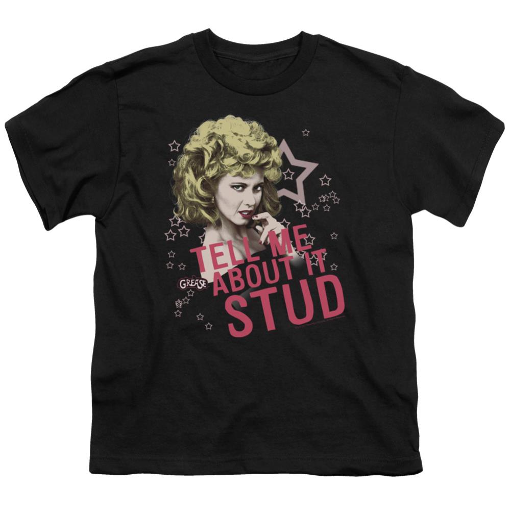 Grease Tell Me About It Stud Youth 18/1 100% Cotton Short-Sleeve T-Shirt