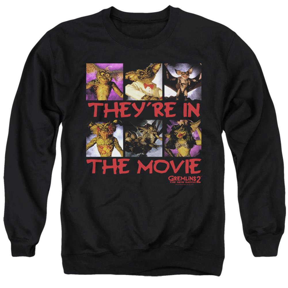 Gremlins 2 In The Movie Men's Crewneck 50 50 Poly Long-Sleeve T-Shirt