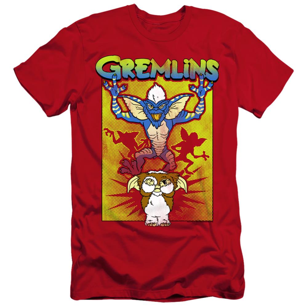 Gremlins Be Afraid Men's Ultra-Soft 30/1 Cotton Slim Short-Sleeve T-Shirt