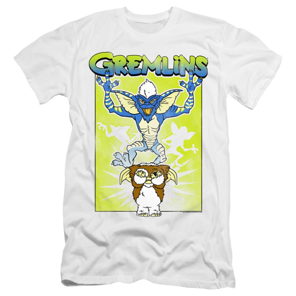 Gremlins Be Afraid Men's Ultra-Soft 30/1 Cotton Slim Short-Sleeve T-Shirt
