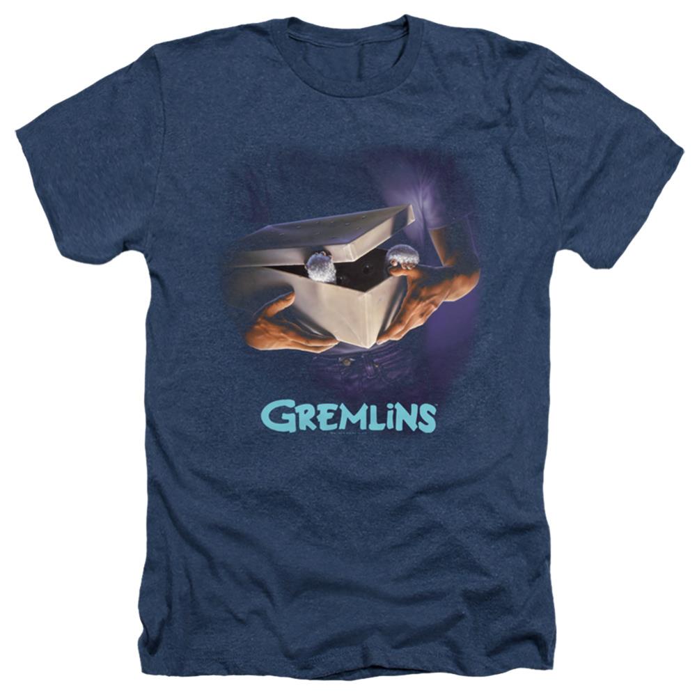 Gremlins Original Poster Men's 30/1 Heather 60 40 Poly Short-Sleeve T-Shirt