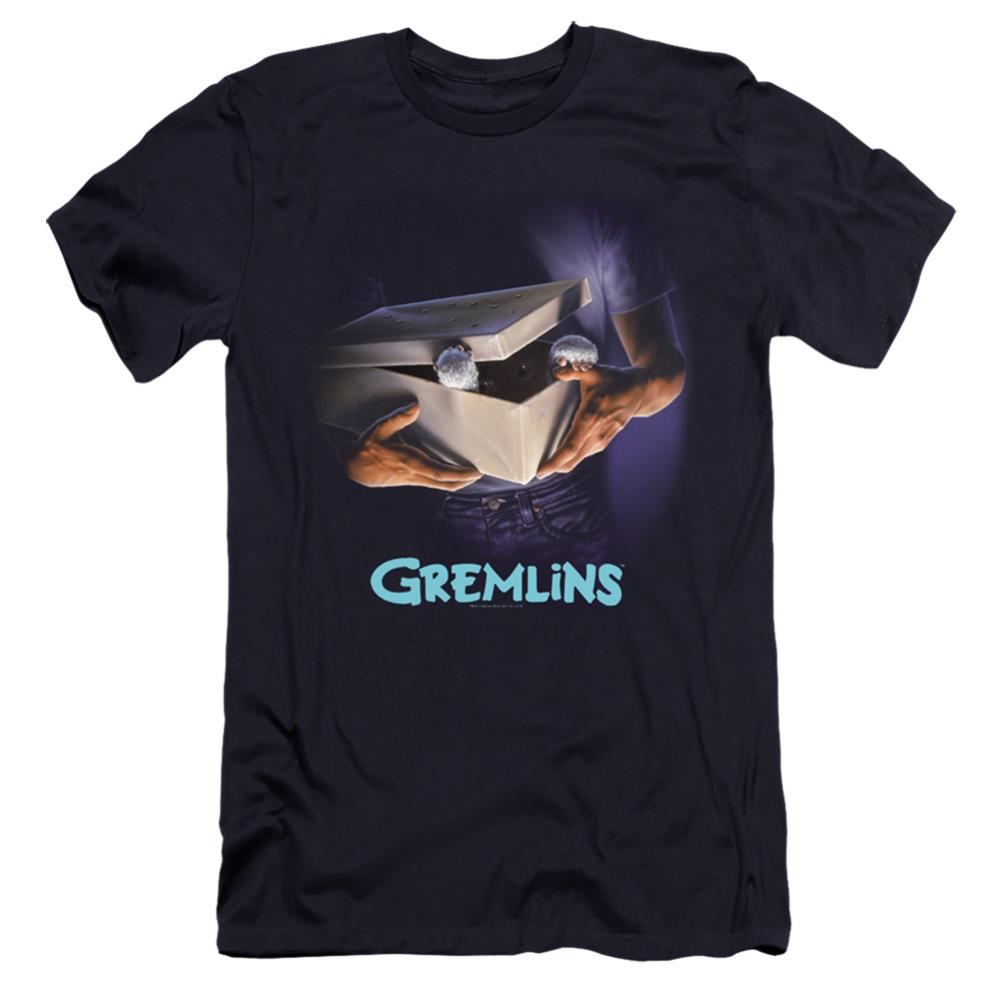 Gremlins Original Poster Men's Ultra-Soft 30/1 Cotton Slim Short-Sleeve T-Shirt