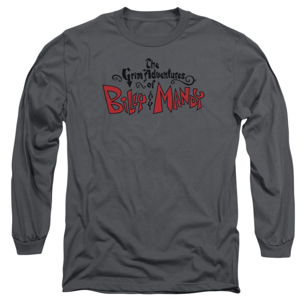 Grim Adventures Of Billy And Mandy Grim  Logo Men's 18/1 Cotton Long-Sleeve T-Shirt